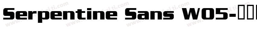 Serpentine Sans W05字体转换